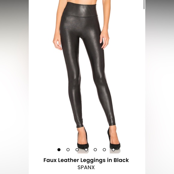 Spanx “Leather” Leggings - Picture 3 of 3